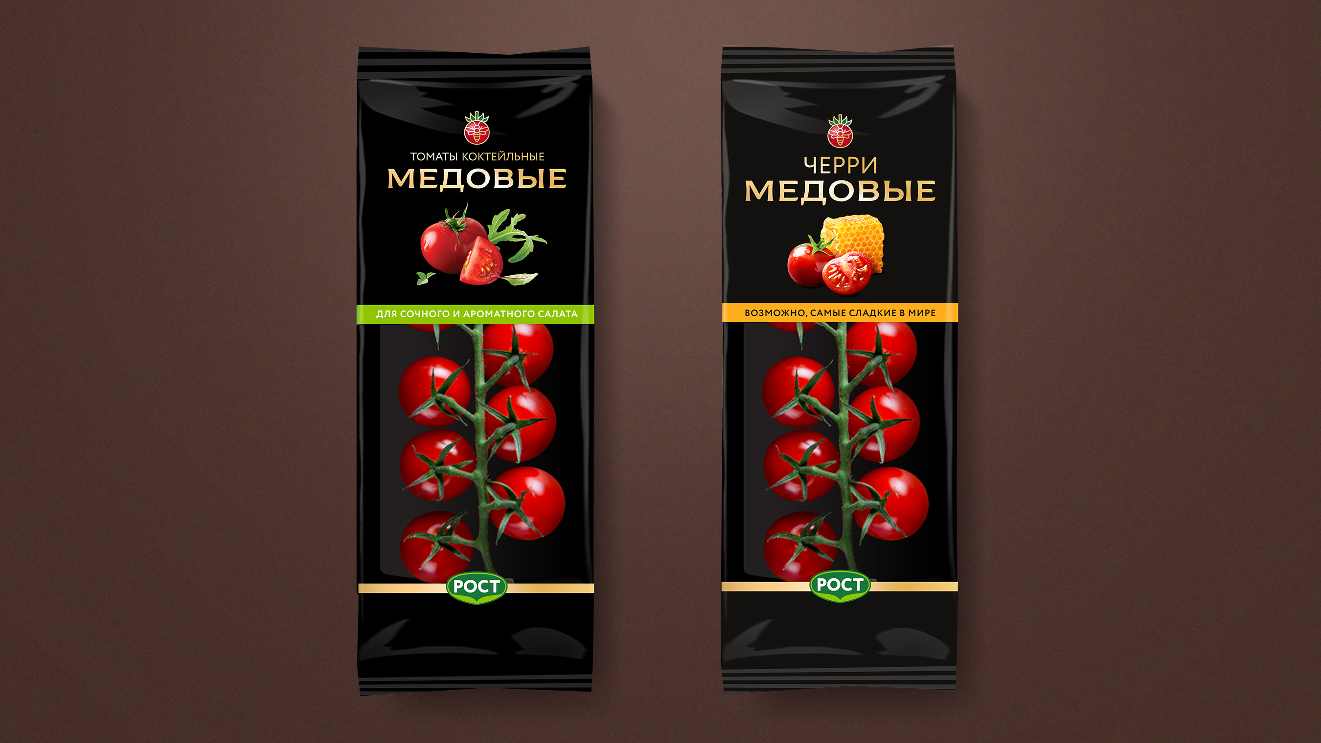 Дизайн упаковки томатов «Медовые»