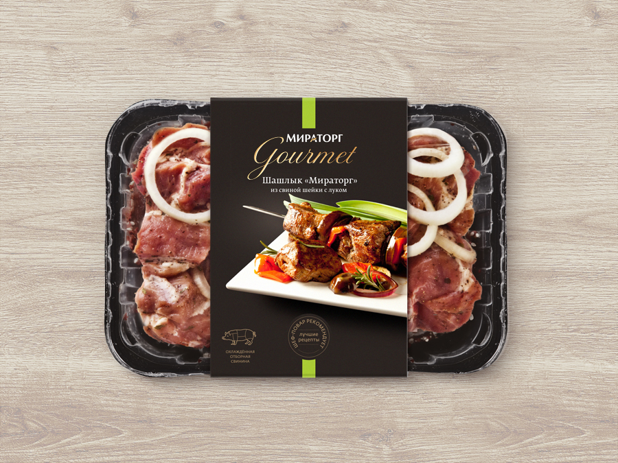 Дизайн этикетки Мираторг Gourmet