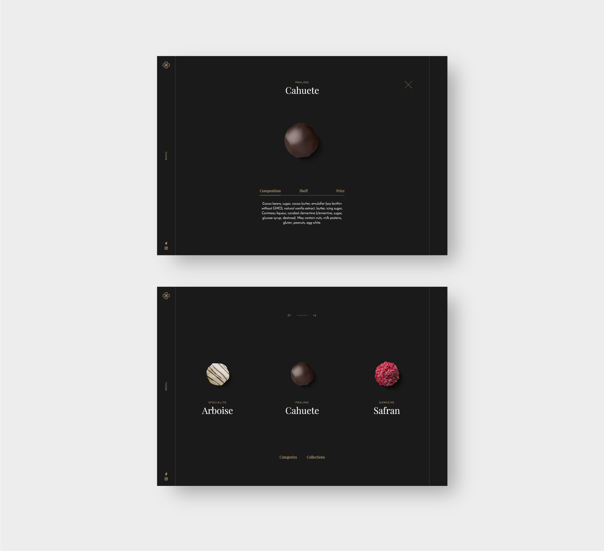 Дизайн сайта бренда шоколада Chocopaz