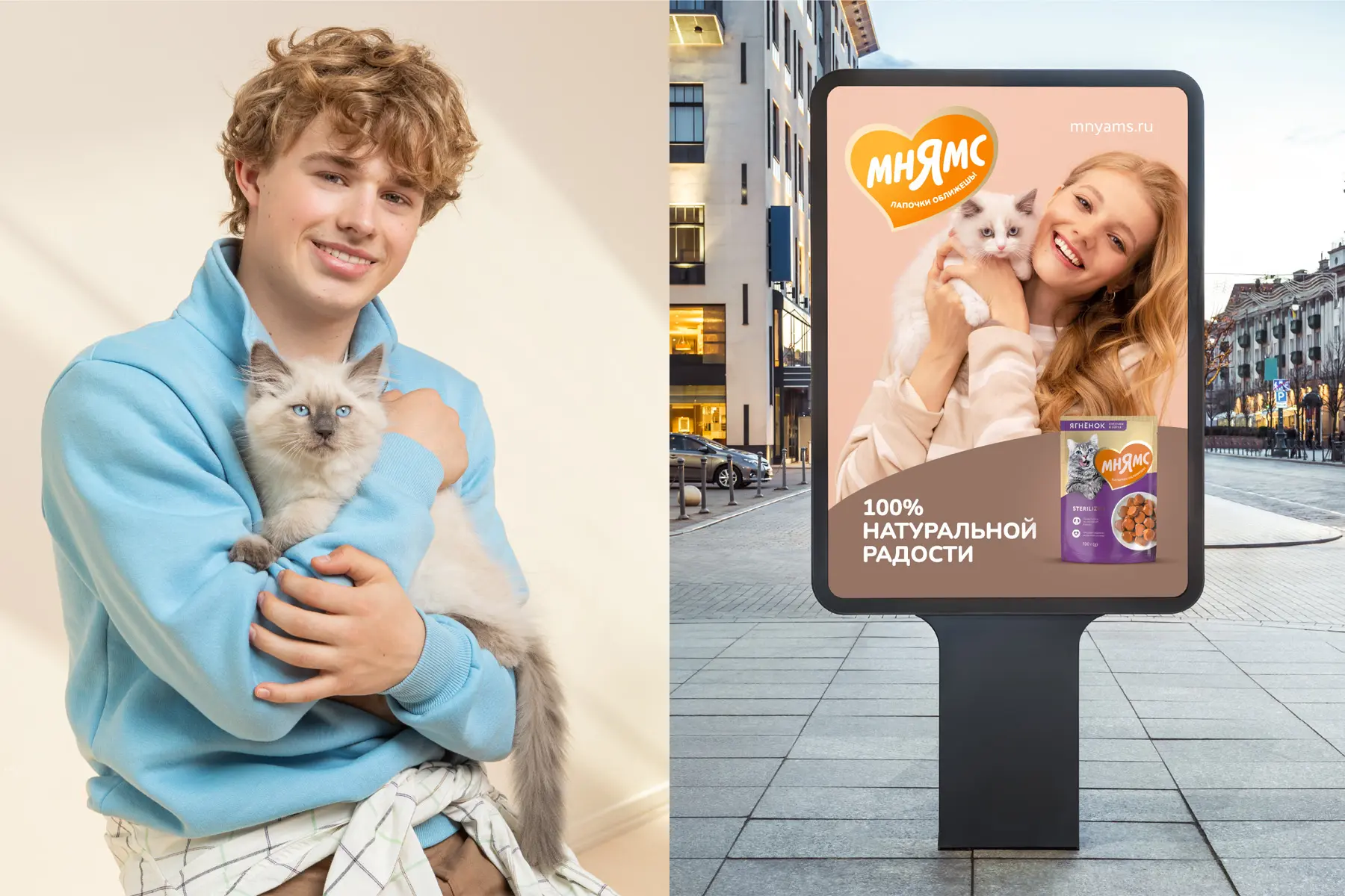 Дизайн упаковки лакомств для животных МНЯМС