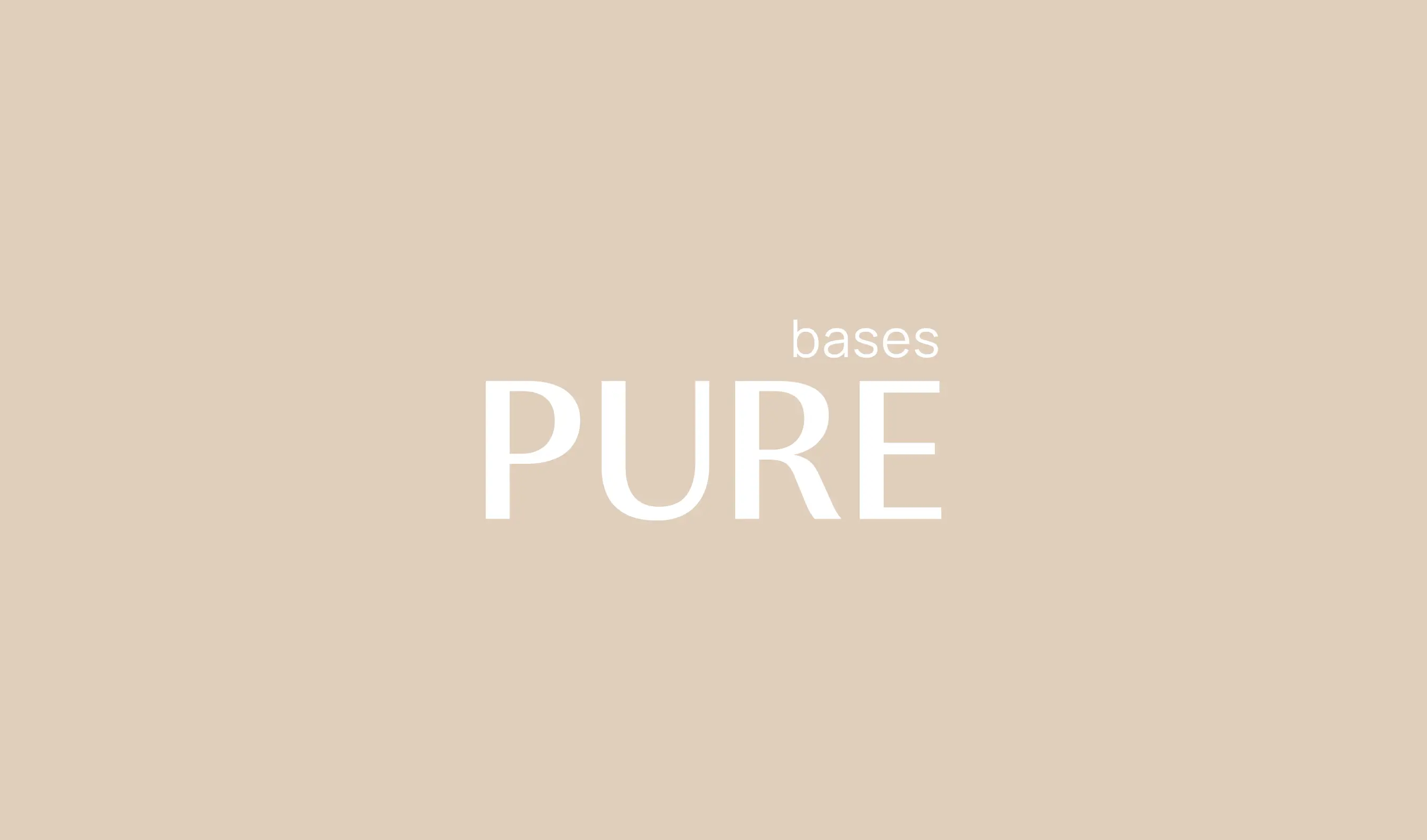 Разработка логотипа для бренда натуральной косметики PURE BASES