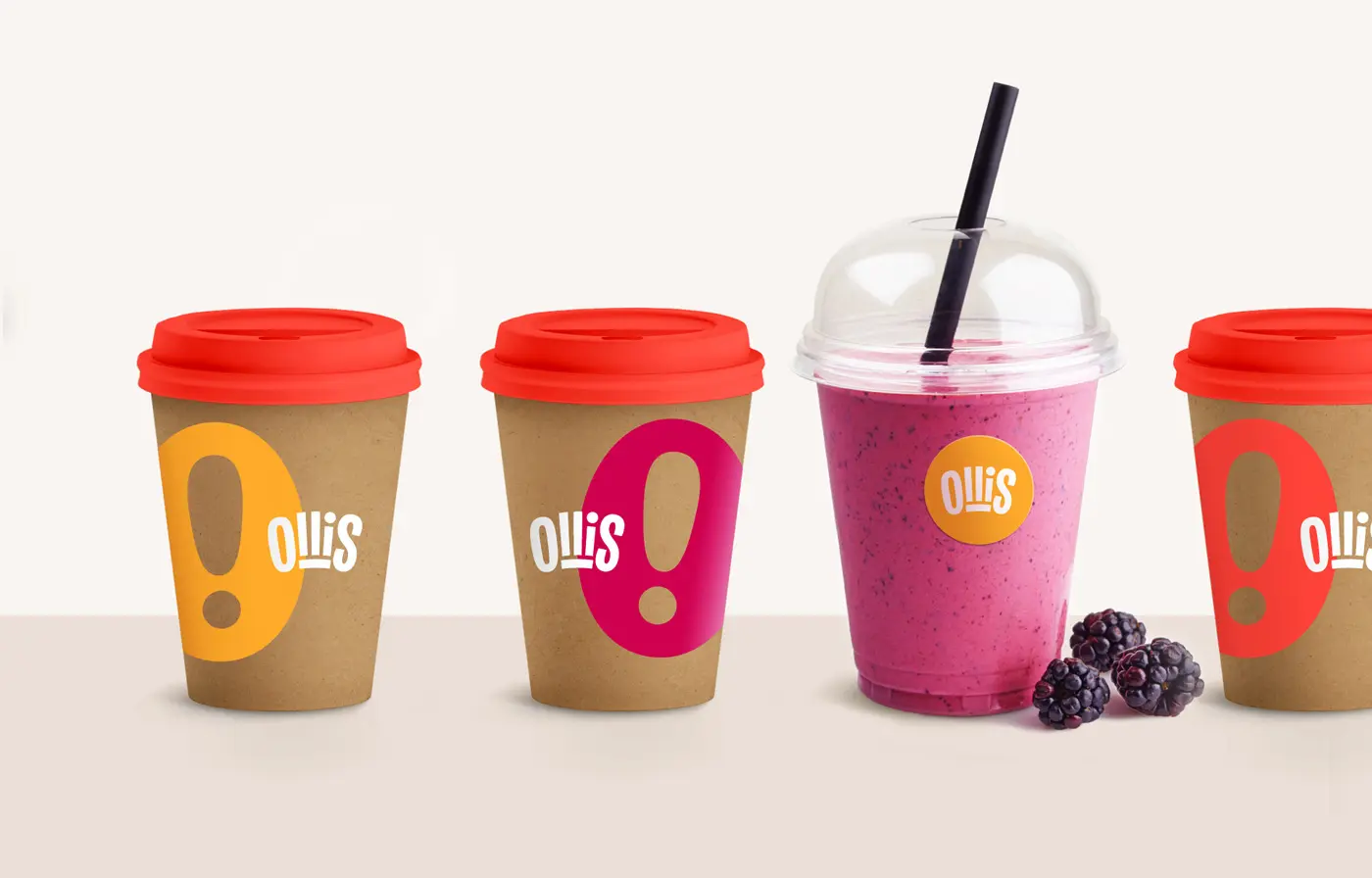 Дизайн упаковки доставки еды Ollis