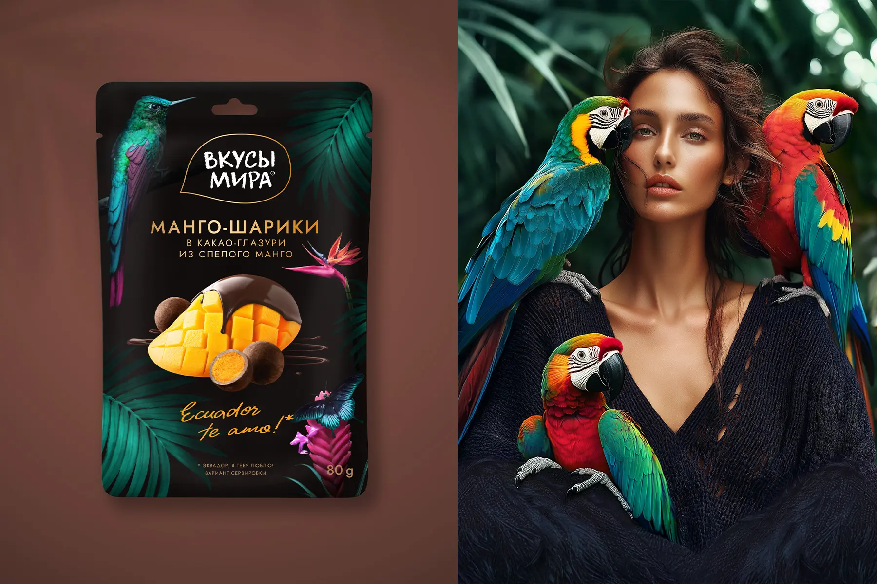 Дизайн логотипа десертов ВКУСЫ МИРА