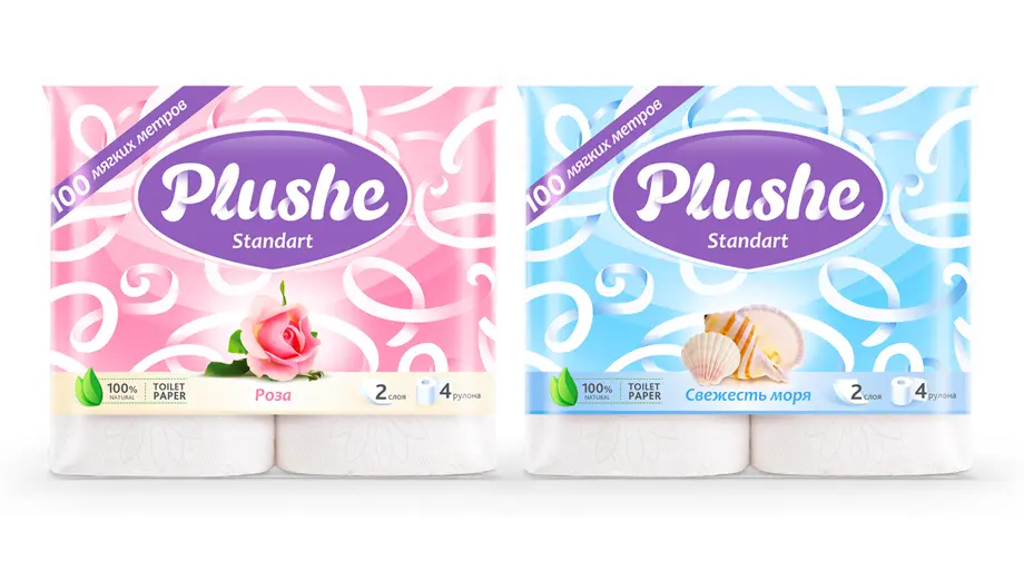 Дизайн упаковки продукции Plushe