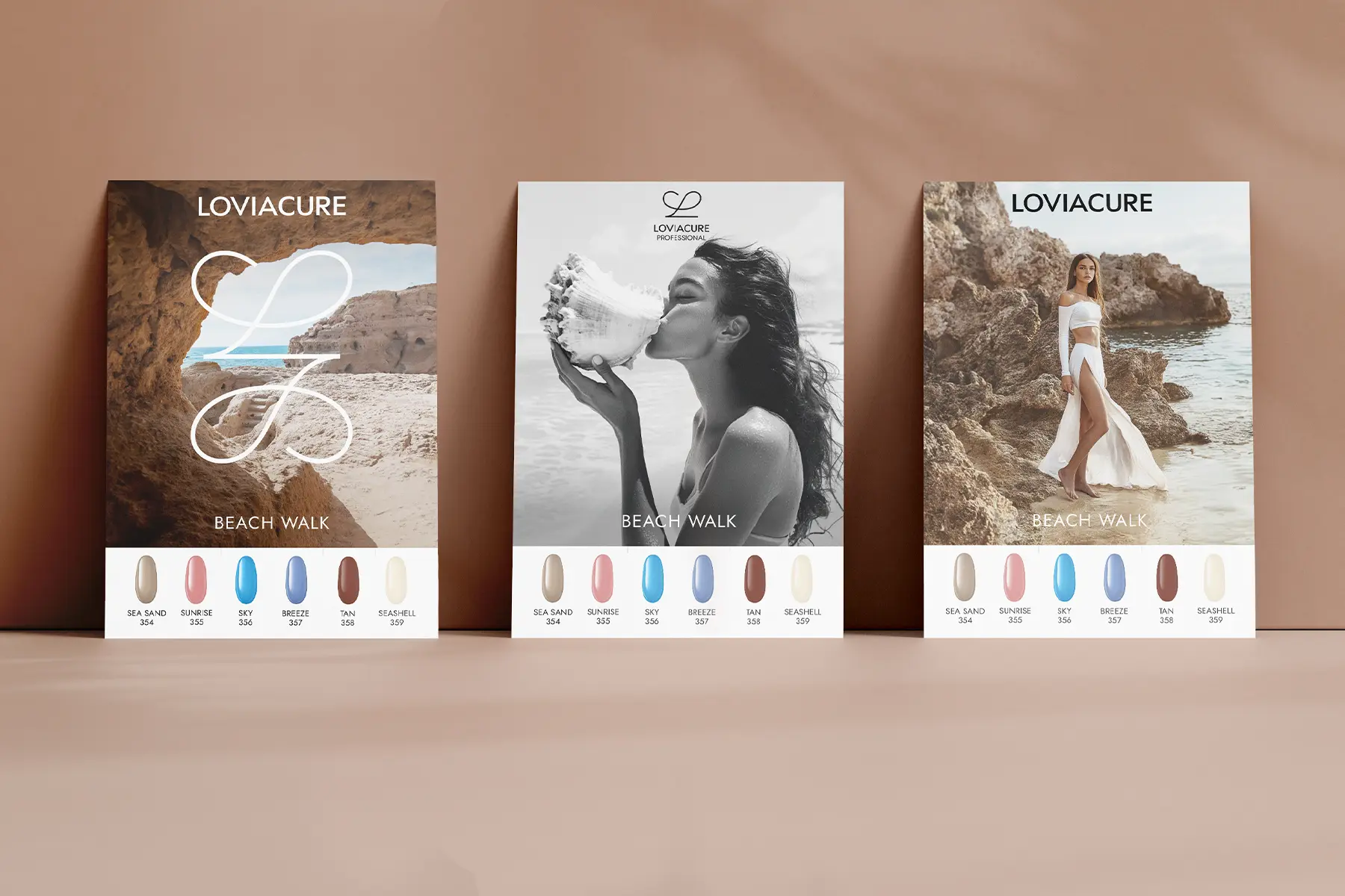 Дизайн полиграфии nail-бренда LOVIACURE