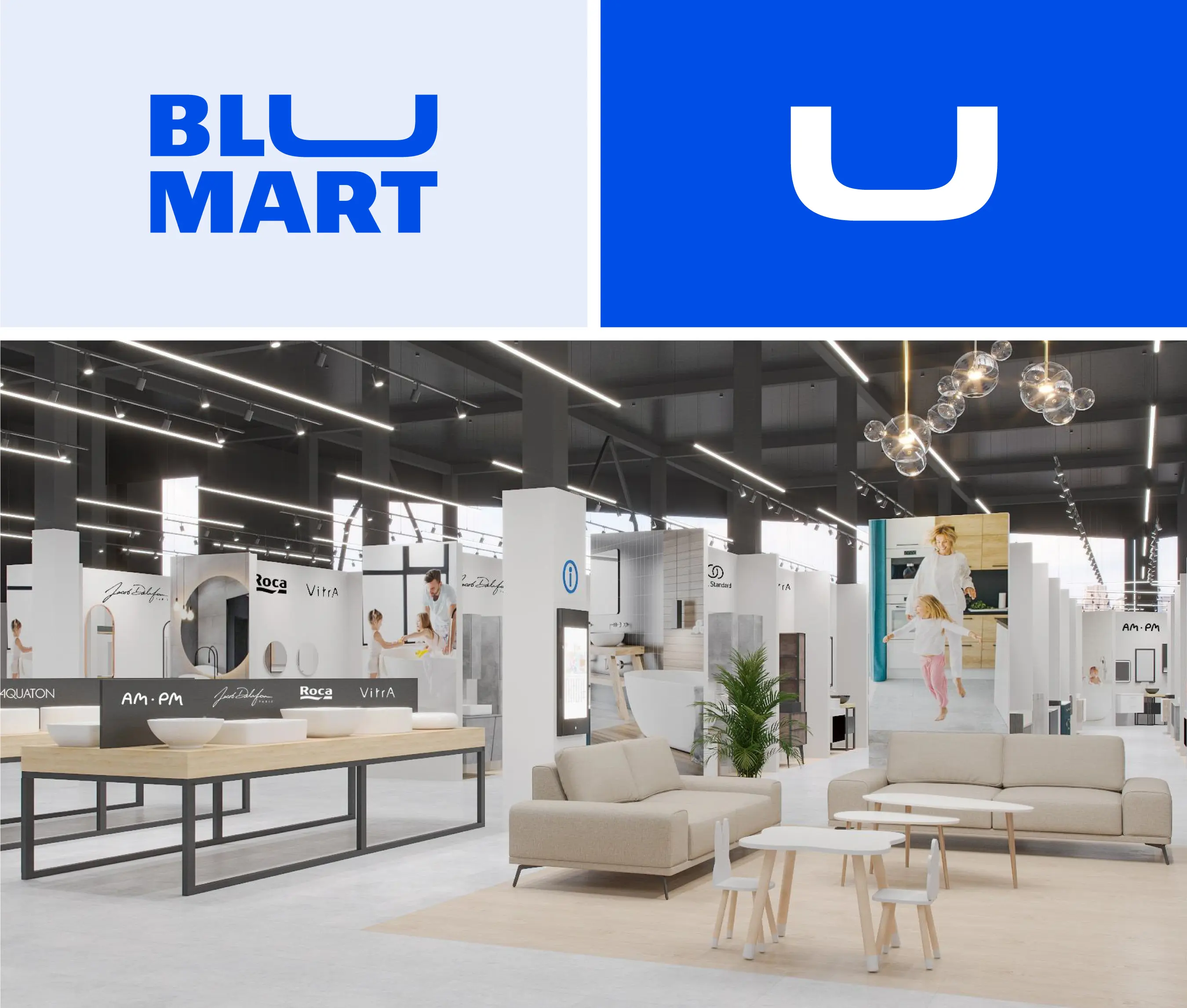 Создание логотипа BLUMART