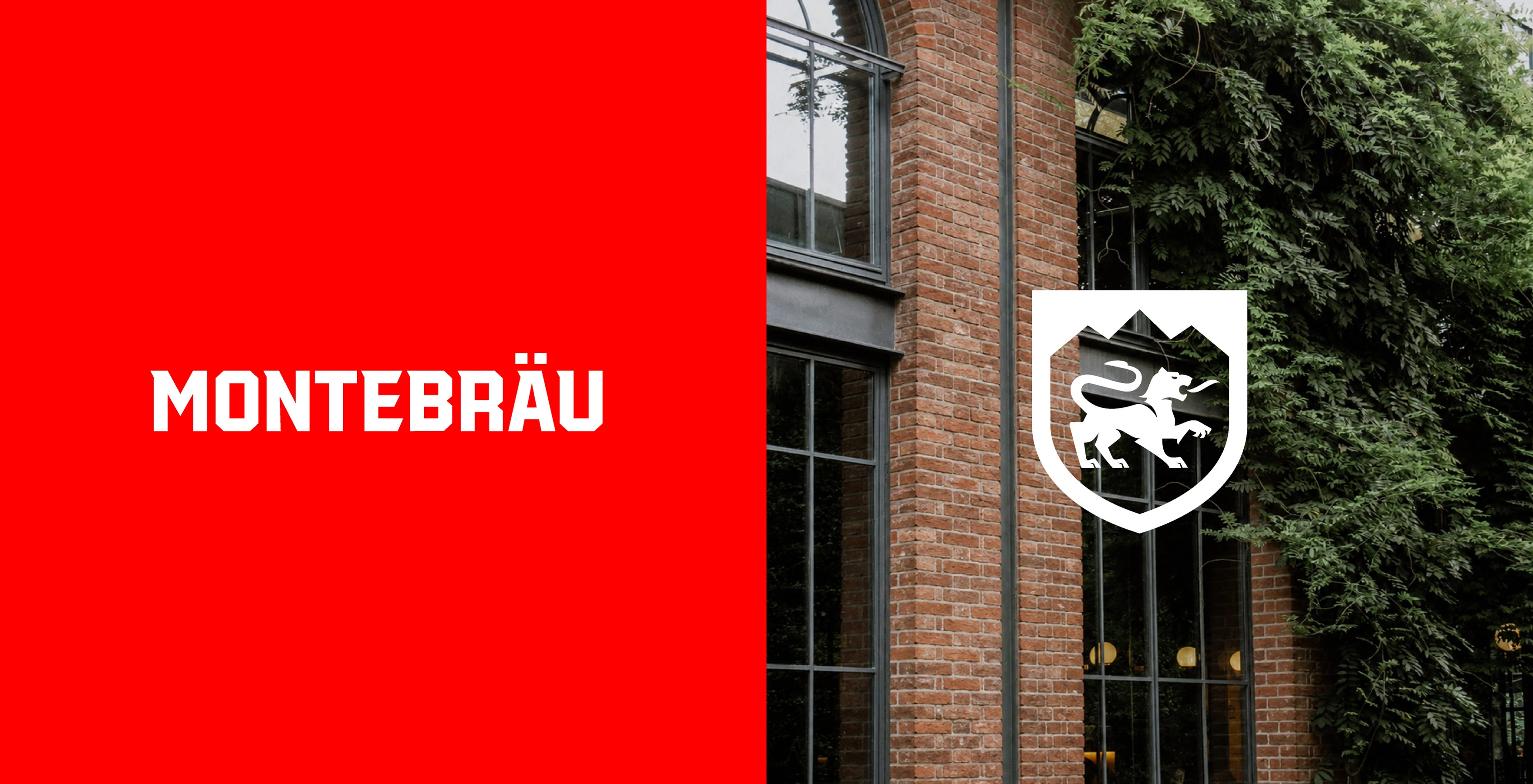 MONTEBRÄU restaurant logo and emblem