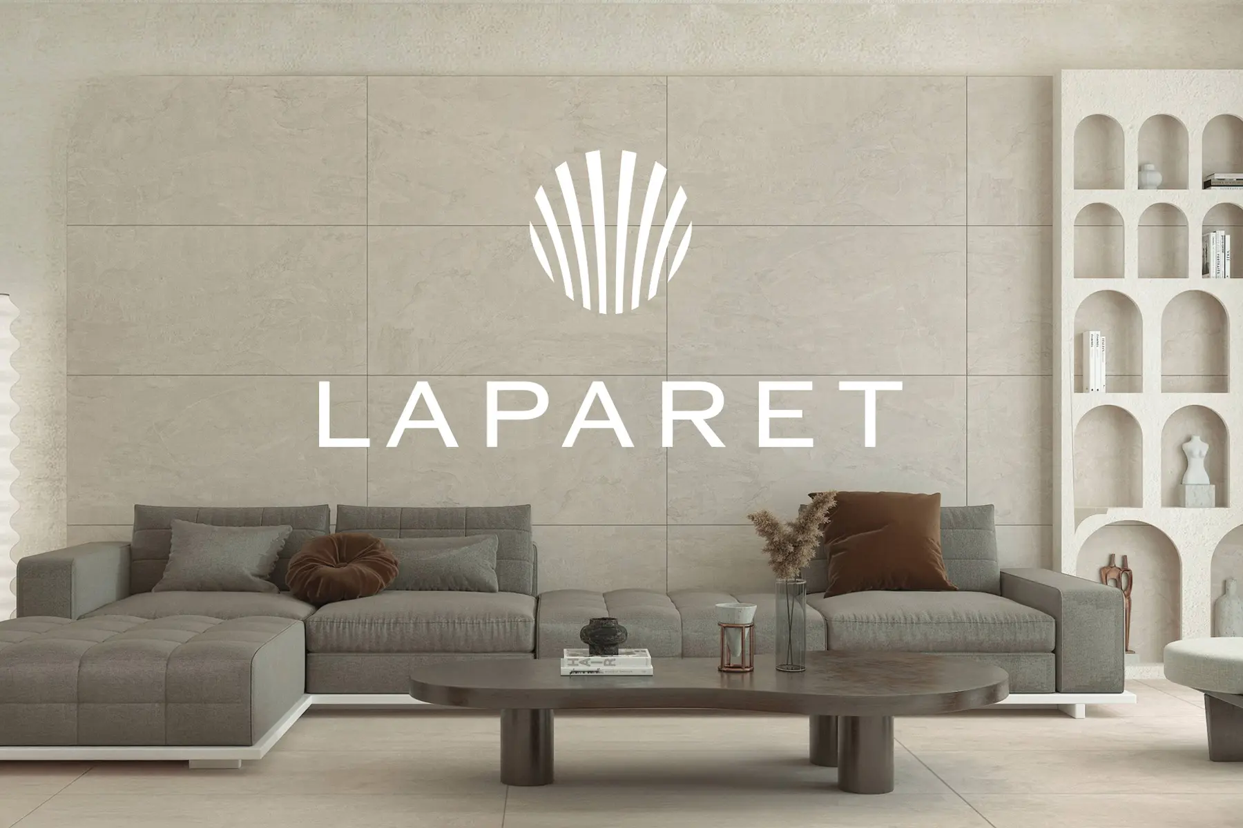 Разработка бренда керамогранитной плитки LAPARET