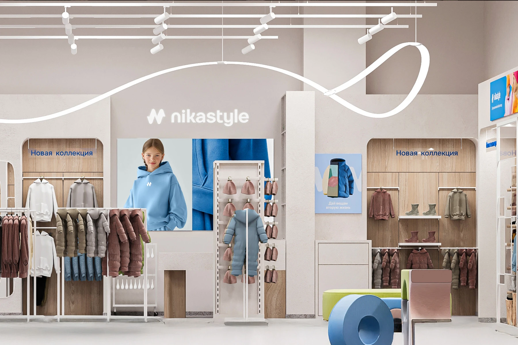 NIKASTYLE — дизайн магазина детской одежды NIKASTYLE — дизайн магазина детской одежды