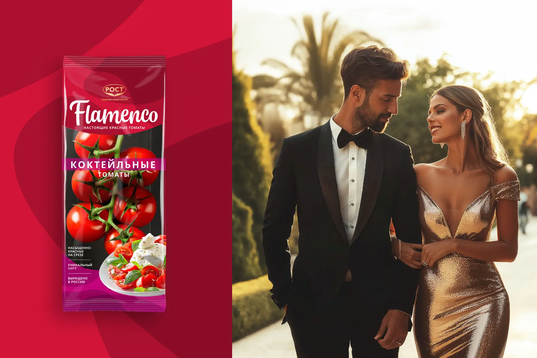 Профессиональная фотосъёмка для коктейльных томатов FLAMENCO