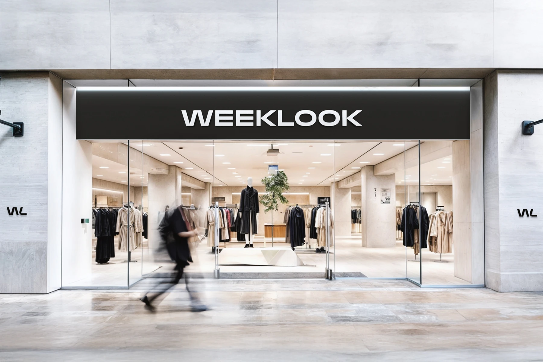 WEEKLOOK — дизайн фасада и витрин магазина WEEKLOOK — дизайн фасада и витрин магазина